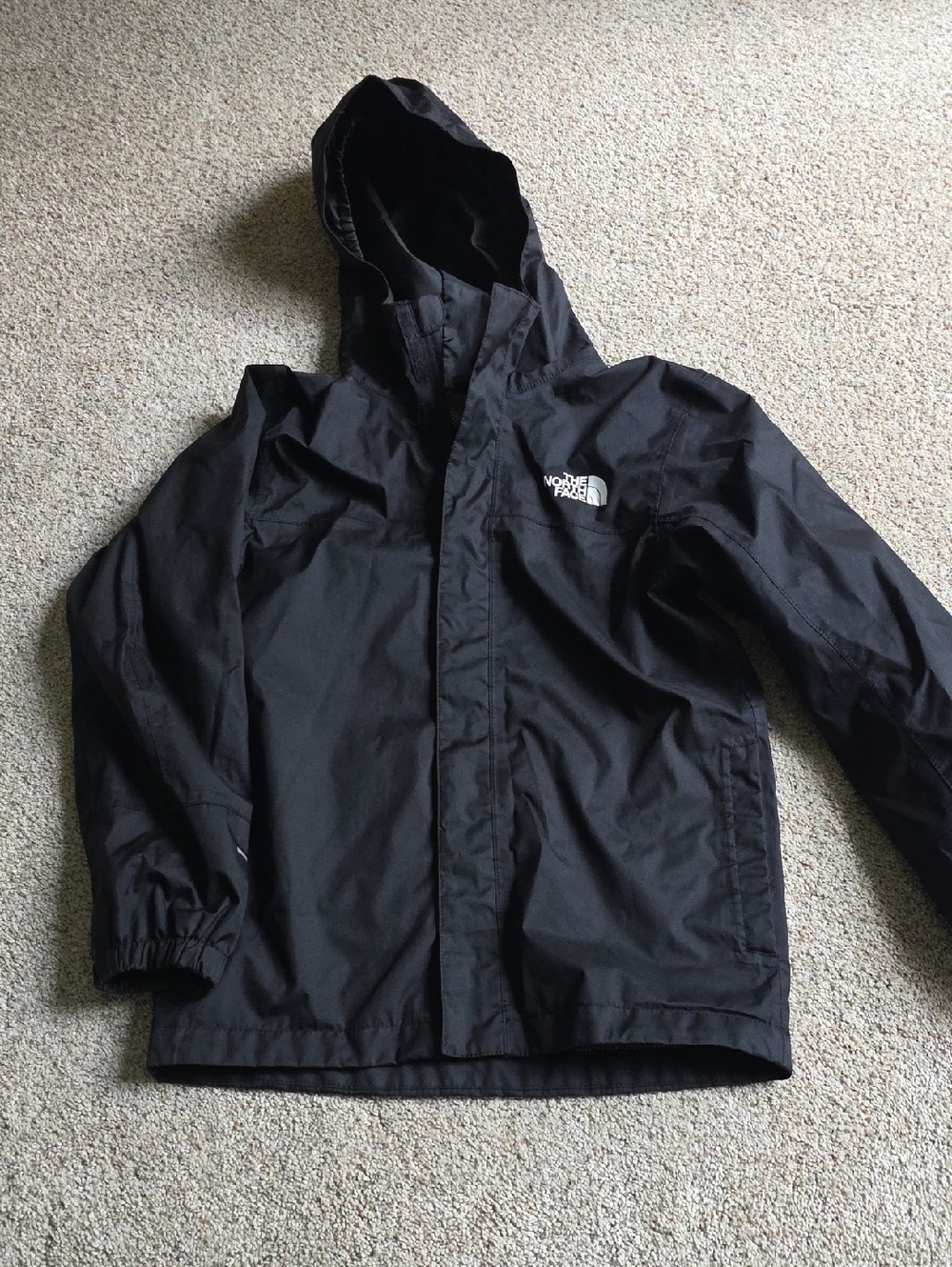 The North Face Black Kids Hooded Raincoat